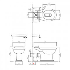 Devon Rose Механизм слива NEW для бачка моноблока