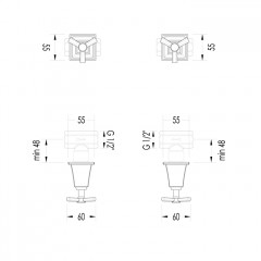 Devon Time Краны запорные (пара) , цвет светлое золото