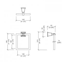 Devon&Devon Time Полотенцедержатель кольцо, хром