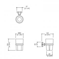 Devon&Devon Jubilee Стакан подвесной, золото