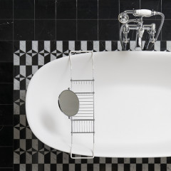 Devon Dove Ванна отдельностоящая на ножк из WHITE TEC PLUS 170.5х52,8х84.6 см, цвет: белый, в компл донный клапан с крышкой из WHITE TEC