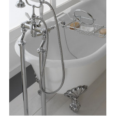 Devon Draycott Ванна чугунная (без отв-й для смес), 170х79хh61см, цвет: белый, ножки Eagle алюминий полированный (без слива-перел)