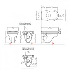 Devon Rose Унитаз подвесной 55х35,5 cм, цвет: белый
