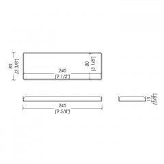 DEVON Cube Поднос, цвет хром