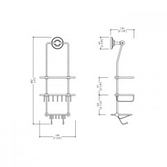 Devon First Class Мыльница подвесная с полочкой , цвет хром