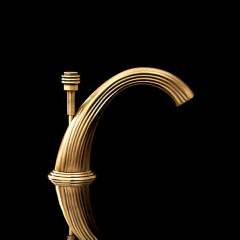 Devon&Devon Excelsior Royal Смеситель для установки на борт ванны с 5 отверстиями, переключателем и душем. Цвет: античная латунь.