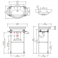 Devon New Etoile Раковина (50.3х40xh18 см) с 1 отверстием под смеситель, цвет белый