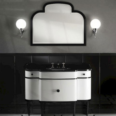 Devon Music Зеркало (100хh80см), рама цвет: черный блестящий