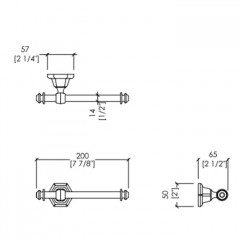 Devon Jubilee Держатель для т/бумаги, цвет хром