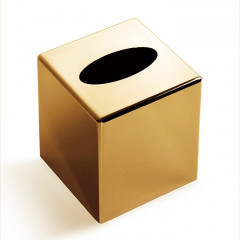 DEVON&DEVON WALTZ Контейнер для бумажных платков, настольный, цвет светлое золото