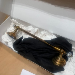 Devon Gemstone Полотенцедержатель 417 мм, цвет античная латунь