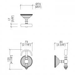 Devon Diamond Крючок цвет бронза