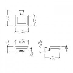 Devon Time Мыльница подвесная, хром