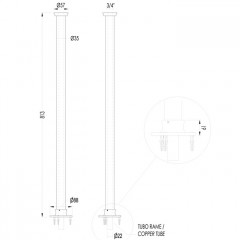 Devon Ножки напольные (пара) для монтажа смесителя для ванны, цвет: никель блестящий