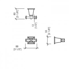 Devon Time Крючок двойной, золото