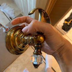 Devon Gemstone Крючок, цвет античная латунь