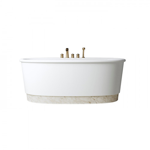 Devon Holiday Ванна ИЗ WHITE TEC PLUS 175.7х66.5х89.7 см, цвет: белый, в компл донный клапан с крышкой из WHITE TEC(цоколь белый)