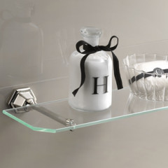 Devon&Devon Jubilee Полочка стеклянная, никель