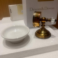 Devon Gemstone Мыльница подвесная, цвет держателя античная латунь