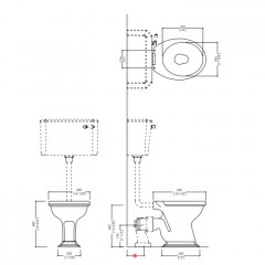 Devon Ручка управления для механизма слива NEW19 низкого бачка и бачка моноблока, цвет: хром/белый
