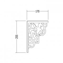 Devon Westminster/New Etoile/Etoile/Blues Декоративные скобы (12хh25,5 см) для высокого бачка (в комплекте пара), цвет: белый