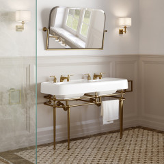 Devon Gatsby 2 Зеркало поворотное 110x65 см c держателями настенными, цвет бронза