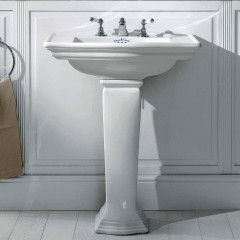 Devon Westminster Раковина (69х49 см) с 3 отверстиями под смеситель, цвет: белый