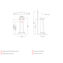Devon Oxford Пьедестал для раковины, цвет: белый