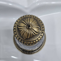 Devon Excelsior Swan Смеситель для раковины на 3 отверстия, донный клапан, цвет: античная латунь