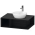 Duravit D-Neo Тумбочка подвесная компакт, 260x800x550 мм, 1 открытое отделение на левой стороне, цвет: Black Oak