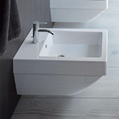 Duravit Vero Air Биде подвесное с 1 отв под смеситель, цвет белый