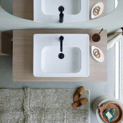 Duravit Soleil by Starck Раковина подвесная/накладная 600х480х145 мм,с 1 отв под смеситель, с переливом, WonderGliss ,цвет белый