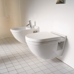 Duravit Starck 3 Унитаз подвесной, 540х360 мм, с креплением Durafix, цвет белый
