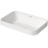 Duravit Happy D.2 Plus Раковина 600х400мм, без перелива,с выпуском с керамической крышкой, покр WonderGliss, цвет: белый