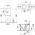 Duravit White Tulip Моноблок 370x650 мм, безободковый, слив универсальный, цвет: белый
