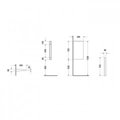 Duravit Starck 3 Перегородка для писсуара, цвет белый