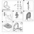 Duravit Architec Сиденье для унитаза быстросъемное, внахлест, петли: нерж. Сталь, с микролифтом, Цвет: Белый