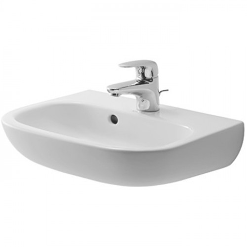 Duravit D-Code Раковина для рук,с перел.,с 1 отв. под смес., 450x340мм, Цвет: Белый (СПЕЦЦЕНА)