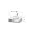 Duravit D-Neo Тумбочка подвесная компакт, 260x800x550 мм, 1 открытое отделение на левой стороне, цвет: Black Oak