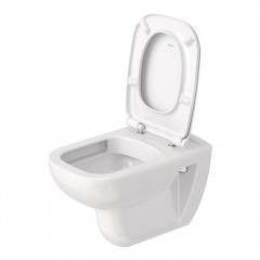 Duravit D-Code Комплект: подвесной унитаз Rimless 257009 355х545 мм.+ сиденье с автоматическим закрыванием 006739 ("СПЕЦЦЕНА с нашего склада!")