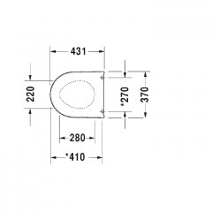 Duravit Darling New/Starck 2 Сиденье для унитаза (SoftClose), петли сталь, цвет: белый (со склада с унитазами 254909/213809/254509) (СПЕЦЦЕНА)