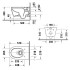 Duravit ME by Starck Унитаз подвесной 570х370 мм безободковый, HygieneGlaze, цвет: белый