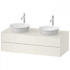 Duravit White Tulip Тумбочка подвесная, 408x1300x550 мм, 2 ящика, цвет: Nordic White HighGloss