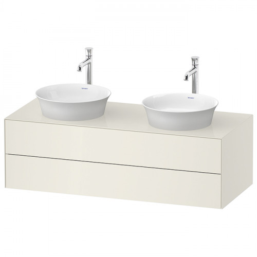 Duravit White Tulip Тумбочка подвесная, 408x1300x550 мм, 2 ящика, цвет: Nordic White HighGloss