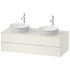 Duravit White Tulip Тумбочка подвесная, 408x1300x550 мм, 2 ящика, цвет: Nordic White HighGloss