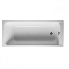 Duravit D-Code Ванна акриловая 1700х750 мм см, встраиваемая, с 1 наклоном для спины, выпуск в зоне ног, цвет белый