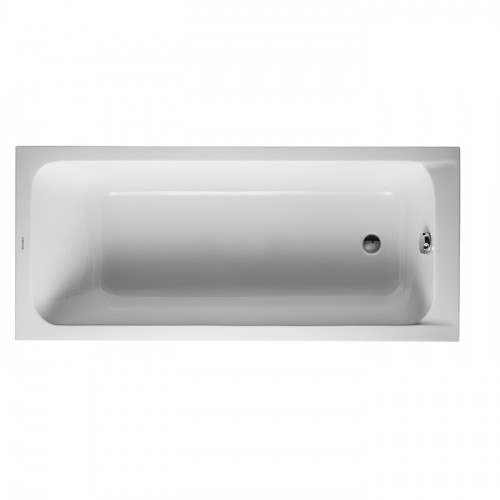 Duravit D-Code Ванна акриловая 1700х750 мм см, встраиваемая, с 1 наклоном для спины, выпуск в зоне ног, цвет белый