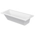 Duravit D-Code Ванна акриловая 1700х750 мм см, встраиваемая, с 1 наклоном для спины, выпуск в зоне ног, цвет белый