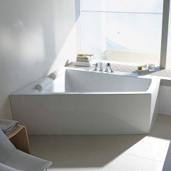Duravit Ванна Paiova встраиваемая, акриловая 180x140 см, с наклоном для спины слева, цвет белый