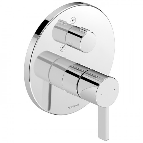 Duravit D-Neo Смеситель для ванны, на 2 источника, встраиваемый авт. перекл. (внешние части) цвет: хром